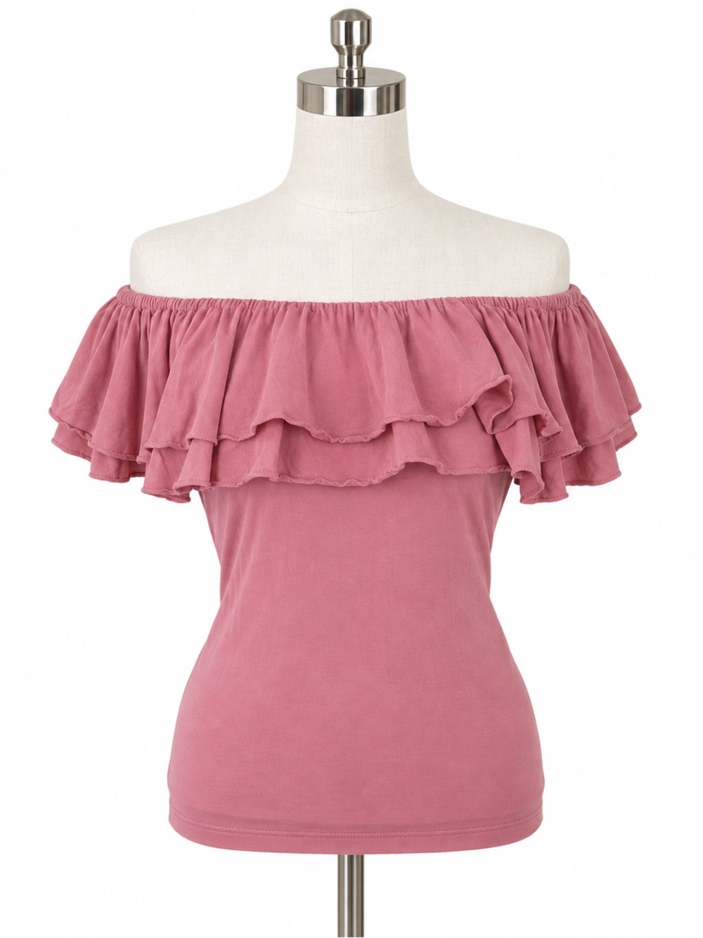 Ralph Lauren off shoulder ruffle collar top S